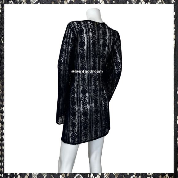 PilyQ Swimwear Midnight Ariana Lace Tunic XS/S $144 - Picture 11 of 16